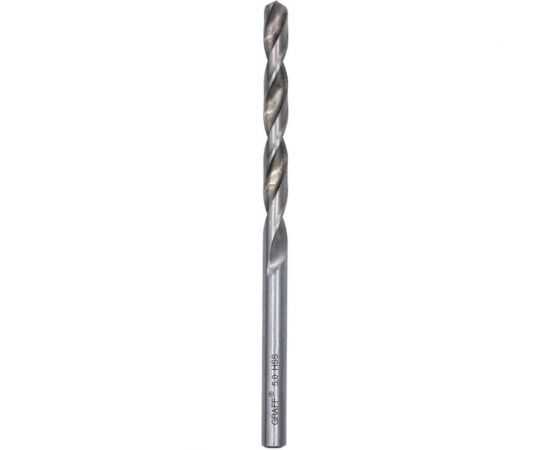 Сверло по металлу 5 мм спиральное GRAFF 725086 