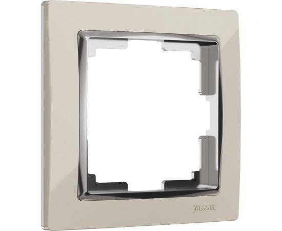 Рамка WERKEL W0011903 на 1 пост Snabb слоновая кость/хром a051661 