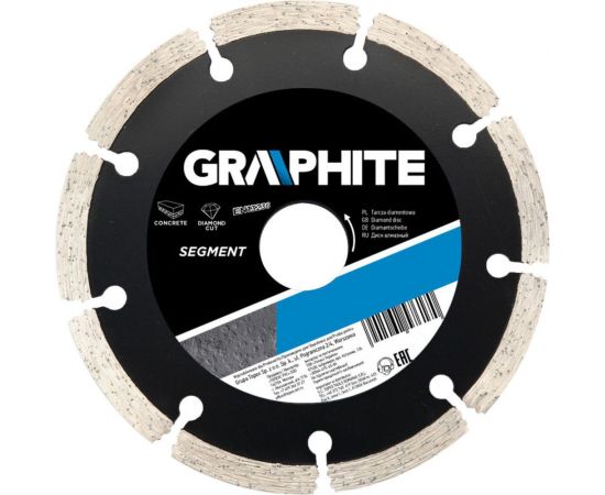 Диск алмазный сегментный 115х22.2 мм GRAPHITE 57H616 