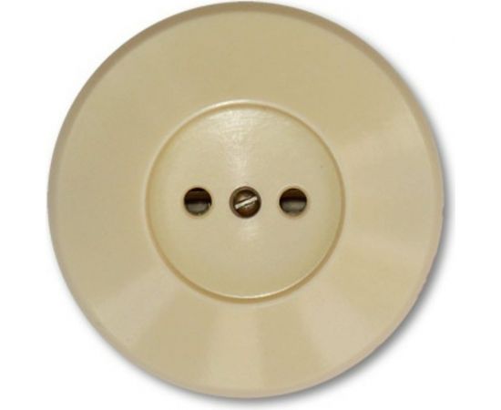 Розетка ООО Ливны-Электро РС 10-008 круглая, слоновая кость РС 1811 