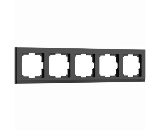 Рамка на 5 постов WERKEL W0051808 Stark черный a050926 