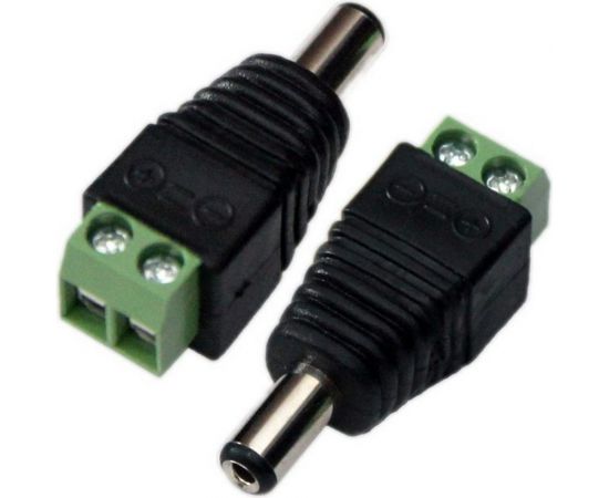 Разъем питания 5.5x2.1x14.0мм штекер Pro Legend пластик на кабель, винт, PL2316 