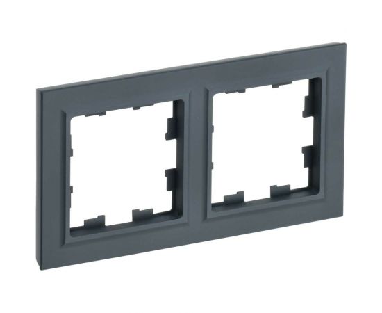 2-местная рамка IEK Brite ру-2-брг графит BR-M22-K53 