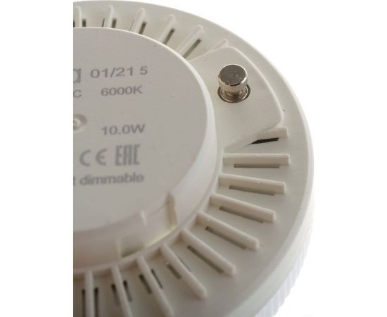 Светодиодная лампа Ecola GX53 LED 10,0W Tablet 220V 6000K матовая 27x75 T5QD10ELC – изображение 2