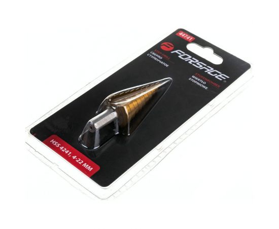Сверло ступенчатое HSS 4241 4-22 мм Forsage F-44741 – изображение 2