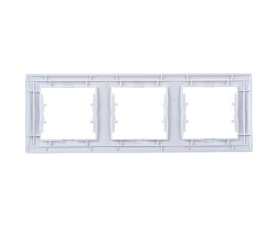 Рамка Schneider Electric 3-местная Sedna горизонтальная, белая SchE SDN5800521 – изображение 2
