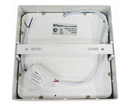 Накладной светодиодный потолочный светильник FERON AL505, 18W, 6400К, 1260Lm, IP40, белый 41576 – изображение 2