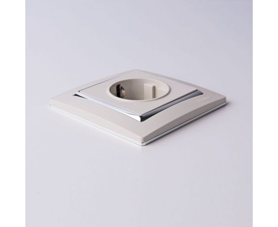 Рамка WERKEL W0011903 на 1 пост Snabb слоновая кость/хром a051661 – изображение 2