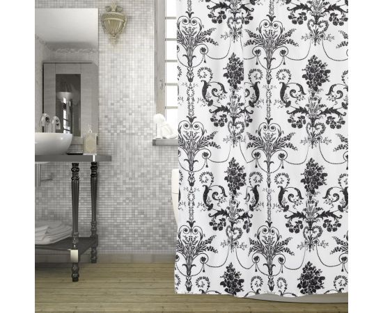 Занавеска (штора) для ванной комнаты WESS Oxford тканевая, 180х200 см T573-2 – изображение 2