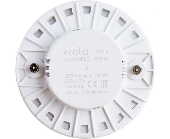 Светодиодная лампа Ecola GX53 LED Premium 18,0W Tablet 220V 6000K матовая 27x75 T5UD18ELC – изображение 3