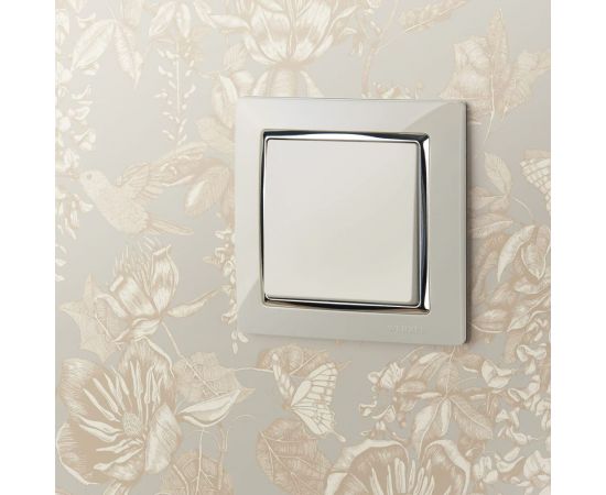 Рамка WERKEL W0011903 на 1 пост Snabb слоновая кость/хром a051661 – изображение 3