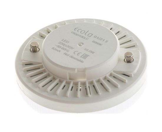 Светодиодная лампа Ecola GX53 LED 10,0W Tablet 220V 6000K матовая 27x75 T5QD10ELC – изображение 3