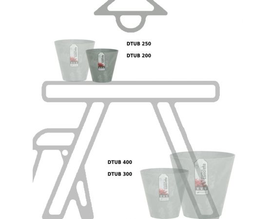 Кашпо для цветов Prosperplast Tubus Beton 28.5 л DTUB400B-422U – изображение 3