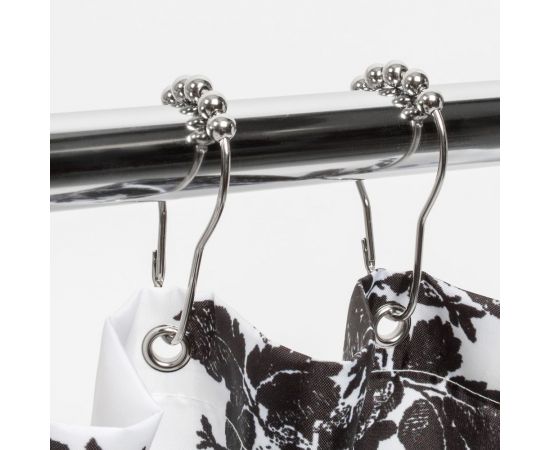 Занавеска (штора) для ванной комнаты WESS Oxford тканевая, 180х200 см T573-2 – изображение 3