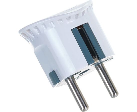 Вилка ЭРА V5 плоская c/з 16A прямой ввод белая Б0019192 – изображение 3