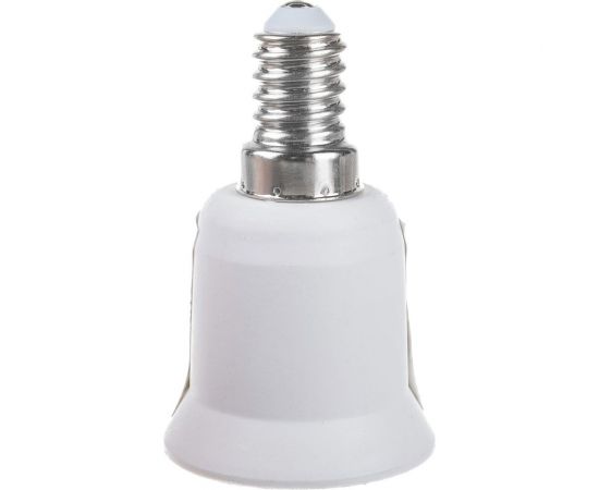 Переходник ЭРА E14-E27, пластик, белый Б0043743 – изображение 4