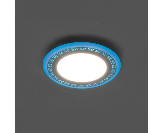 Встраиваемый светильник FERON светодиод 6W, 480Lm, белый 4000К и синий, AL2440 29592 – изображение 4