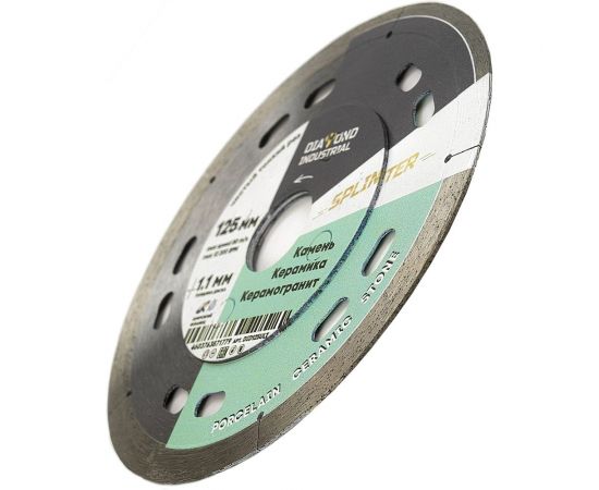 Диск алмазный ультратонкий SPLINTER 125x8x1.1x22.23 мм Diamond Industrial DID125ULT – изображение 4