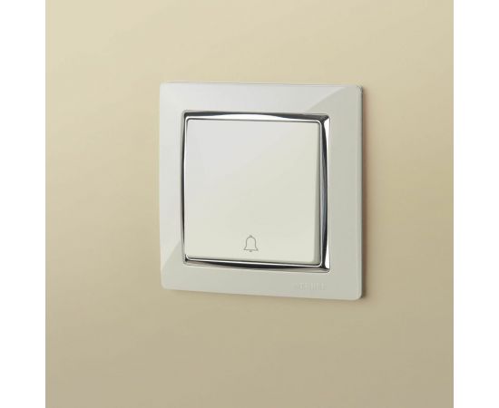 Рамка WERKEL W0011903 на 1 пост Snabb слоновая кость/хром a051661 – изображение 4