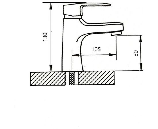 Смеситель для умывальника WISENT WP10240 – изображение 4