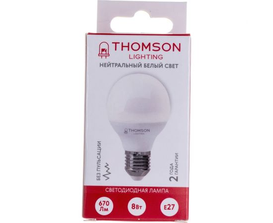 Светодиодная лампа THOMSON LED GLOBE 8W 670Lm E27 4000K TH-B2040 – изображение 5