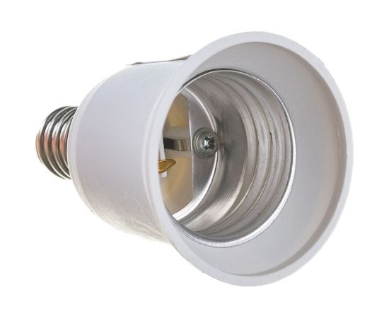 Переходник ЭРА E14-E27, пластик, белый Б0043743 – изображение 5