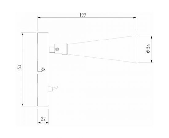 Настенный светильник Elektrostandard Horn GU10 SW чёрный MRL 1010 a047874 – изображение 5