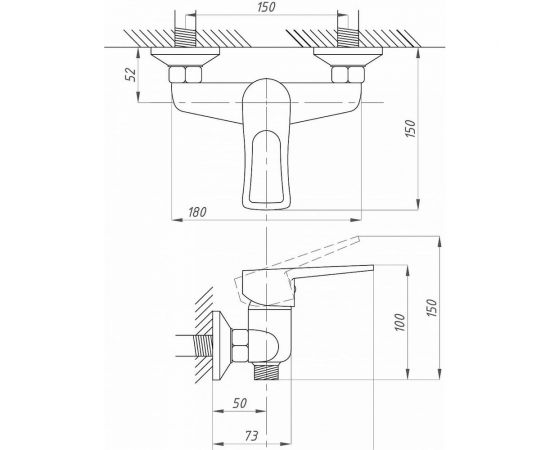 Смеситель для душа Профсан ПСМ тип См-ДшОНРШл PSM-509-017 – изображение 5
