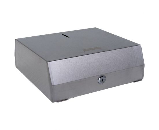 Диспенсер для полотенец LAIMA PROFESSIONAL INOX H2 Interfold нержавеющая сталь, матовый 605694 – изображение 6