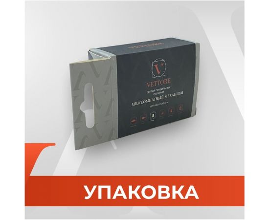 Дверная ручка r06.081 mbp в комплекте с дверной защелкой c-03b kevlar mbp VETTORE черный матовый 102 – изображение 8