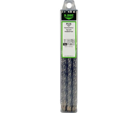 Бур V PLUS 2-cutting (10 шт; 10x200/260 мм; SDS-plus) D.BOR 240395 