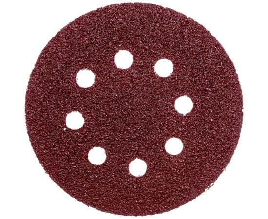 Круги абразивные шлифовальные перфорированные на ворсовой основе под липучку Profi 5 шт, 125 мм, Р24 CUTOP 85-615 