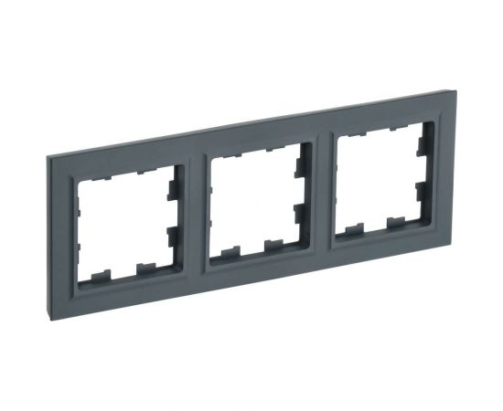 3-местная рамка IEK Brite ру-3-брг графит BR-M32-K53 