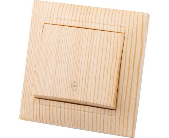 1-клавишный выключатель на 2 направления TDM 10А сосна Лама SQ1815-0306 