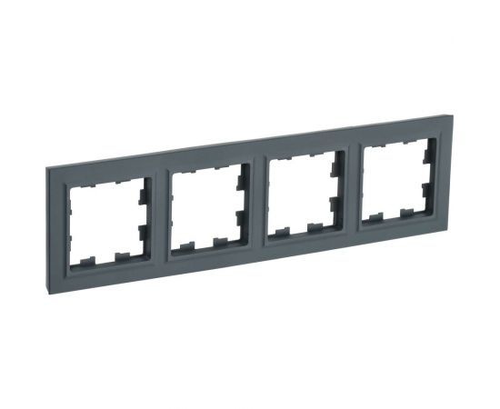 4-местная рамка IEK Brite ру-4-брг графит BR-M42-K53 