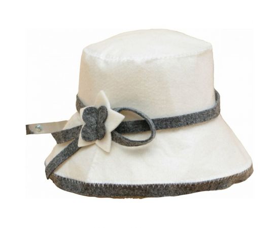 Женская шапка для бани с аппликацией Добропаровъ эконом 2603694 