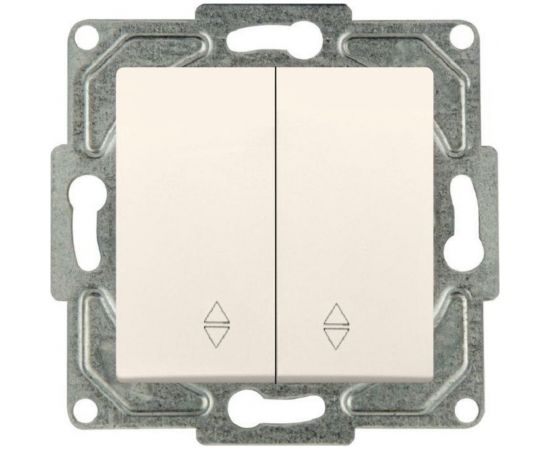 2-клавишный переключатель GUNSAN Eqona крем 16401200-150109 