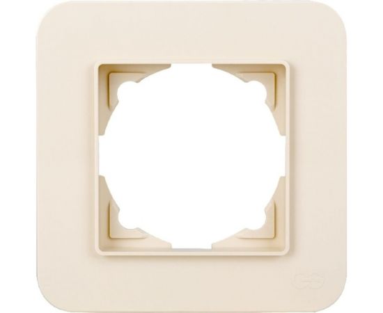 Рамка GUNSAN 1 пост Eqona Radius крем 16371200-000140 