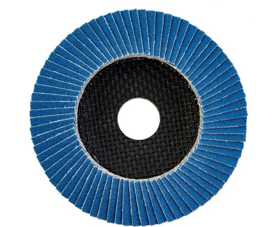 Круг лепестковый торцевой, прямой, цирконат 100% 125х22.2 мм, P-40 ABRAFORM AF-FLAP-FT-125-P40-ZR100 