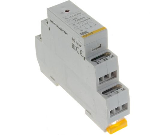 Промежуточное реле IEK OIR 3 контакта, 16А, 12В, AC/DC OIR-316-ACDC12V 