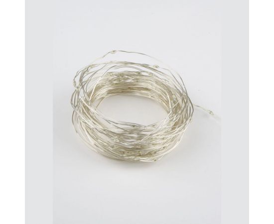 Светодиодная гирлянда Uniel ULD-S1000-100/SCB/3AA WARM WHITE IP20 DEW, UL-00005482 