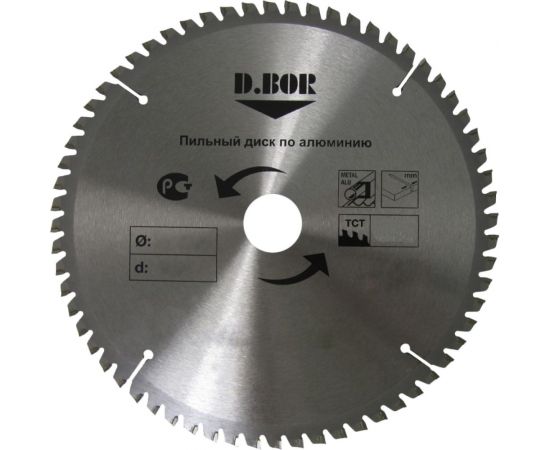 Диск пильный по алюминию (210х30х25.4 мм; Z54) D.BOR 9K-412105405D 