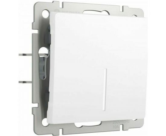 Одноклавишный выключатель WERKEL W1110161 с подсветкой белый матовый a059270 