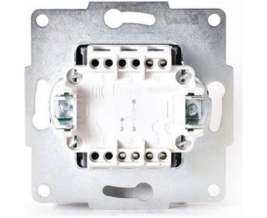 Проходной выключатель с подсветкой Lezard KARINA, чёрный бархат 707-4288-114 – изображение 2