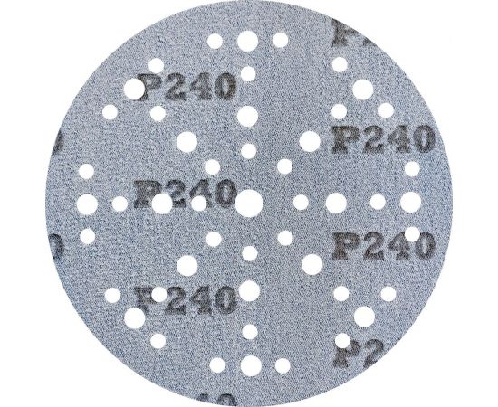 Шлифовальный круг на липучке GRANAT 48+1 отв., 150 мм, P240, 5 шт ABRAFORM AG5-150-49-P240 – изображение 2