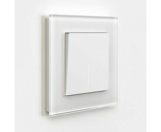 Одноклавишный выключатель WERKEL W1110161 с подсветкой белый матовый a059270 – изображение 2