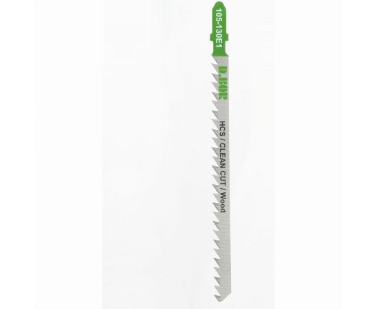 Пилки по дереву 105/130 мм, 4 мм, HCS, CLEAN CUT, Wood, 5 шт D.BOR D-105-130E1-05 – изображение 2