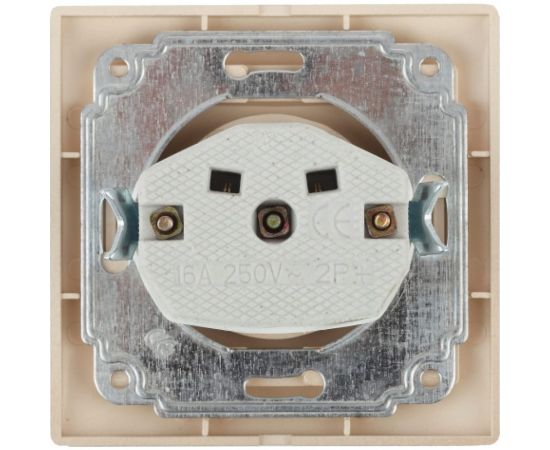 Розетка Intro Plano 1-201-11 без заземления 2P, 16А-250В, IP20, СУ, сосна, Б0053872 – изображение 2