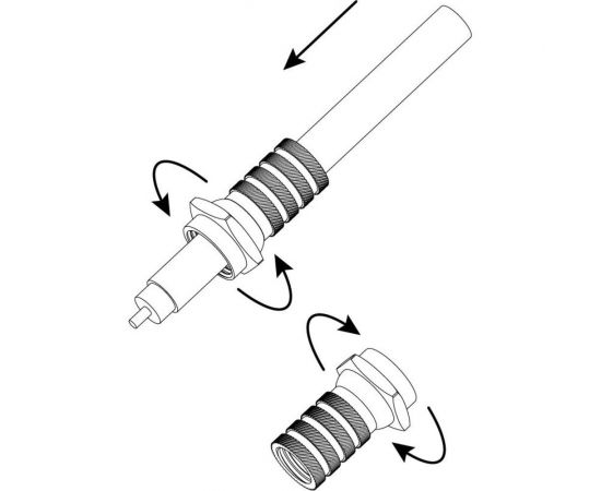 F-разъем ЭРА Simple RSF6 для кабеля RG6 Б0048285 – изображение 2