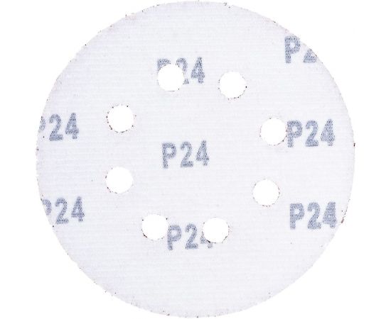 Круги абразивные шлифовальные перфорированные на ворсовой основе под липучку Profi 5 шт, 125 мм, Р24 CUTOP 85-615 – изображение 2